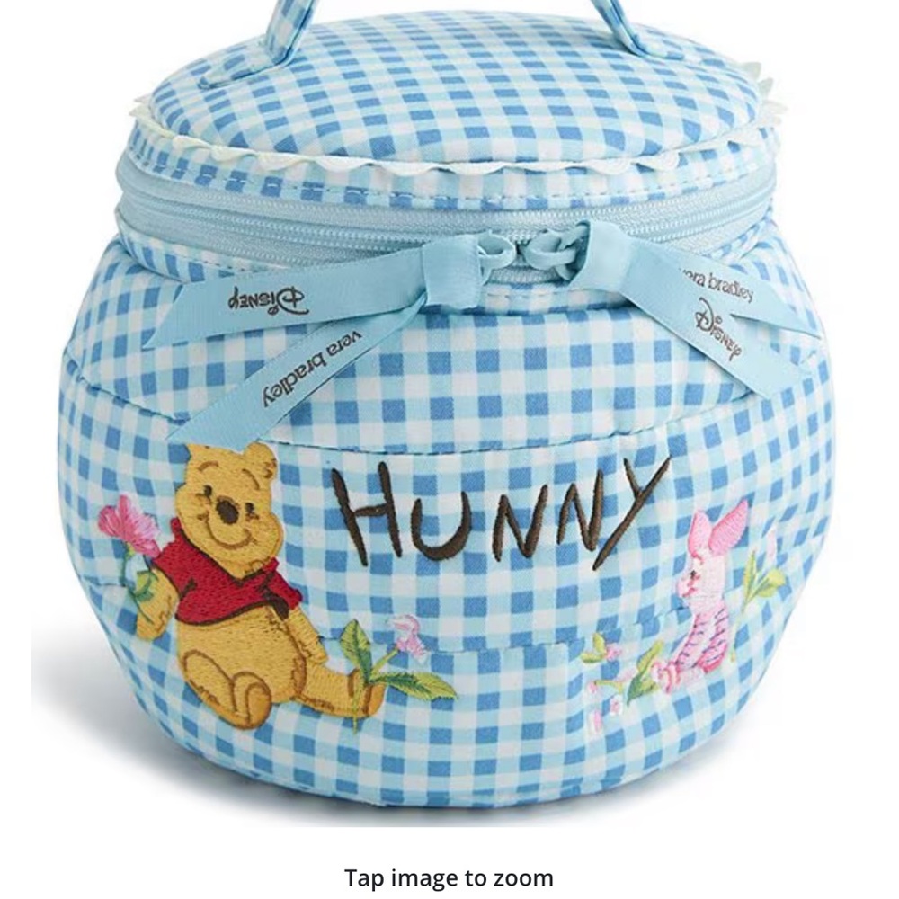 Vera Bradley Blue Gingham Winnie the Pooh Bag